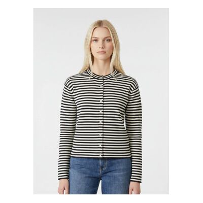 Weekend Max Mara para mulher. 2525346031600 Casaco de malha Eritea navy (M), Branco, Casual, Algodão, Manga comprida, Marinho Weekend Max Mara para mulher. 2525346031600 Casaco de malha Eritea navy (M), Branco, Casual, Algodão, Manga comprida, Marinho