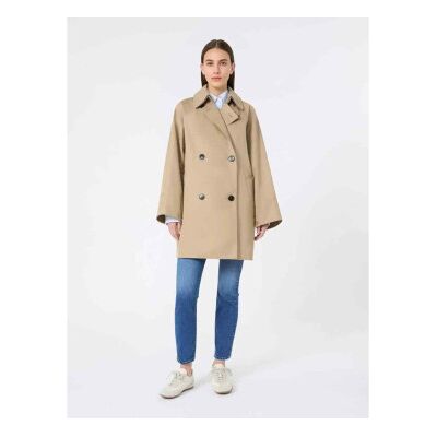 Weekend Max Mara para mulher. 2615021071600 Gabardine Manna beige (46), Bege, Casual, Algodão Weekend Max Mara para mulher. 2615021071600 Gabardine Manna beige (46), Bege, Casual, Algodão