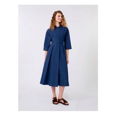 Weekend Max Mara para mulher. 2615221062600 Vestido Wkdpadana (42), Azul, Casual, Algodão, Manga comprida Weekend Max Mara para mulher. 2615221062600 Vestido Wkdpadana (42), Azul, Casual, Algodão, Manga comprida