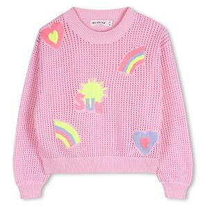 Billieblush para menina. U21976 Camisola de malha cor-de-rosa (8años= 126cm), Casual, Algodão, moda infantil Billieblush para menina. U21976 Camisola de malha cor-de-rosa (8años= 126cm), Casual, Algodão, moda infantil