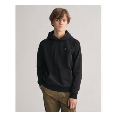 Gant unisex para criança. 906878 Casaco com capuz Shield preto (13/14años= 158/164cm), Casual, Algodão, moda infantil Gant unisex para criança. 906878 Casaco com capuz Shield preto (13/14años= 158/164cm), Casual, Algodão, moda infantil