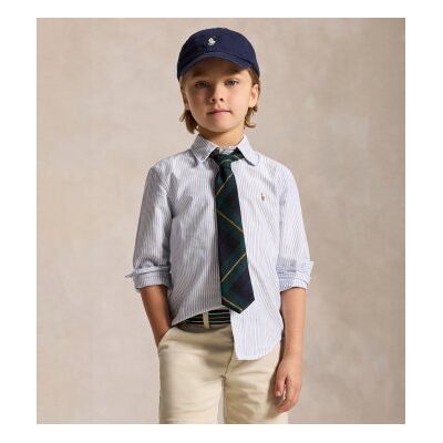 Polo Ralph Lauren para menino. 322677177001 Camisa Oxford às riscas (4 Años), Azul, Casual, Algodão, moda infantil Polo Ralph Lauren para menino. 322677177001 Camisa Oxford às riscas (4 Años), Azul, Casual, Algodão, moda infantil