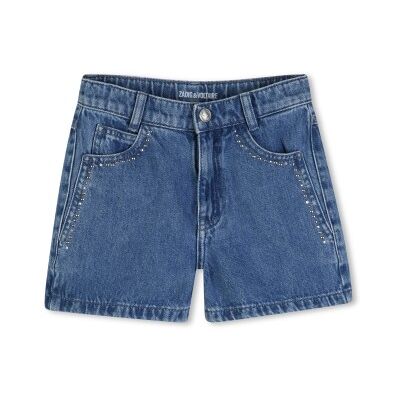 Zadig & Voltaire para menina. X60563 Calções de ganga azuis (12Y= 150cm), Azul, Casual, Algodão, Denim, moda infantil Zadig & Voltaire para menina. X60563 Calções de ganga azuis (12Y= 150cm), Azul, Casual, Algodão, Denim, moda infantil