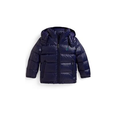 Polo Ralph Lauren para menino. 322978459004 Casaco de penas Gorham com capuz, cor azul-marinho (2años= 94/100cm), Casual, Nylon reciclado, m Polo Ralph Lauren para menino. 322978459004 Casaco de penas Gorham com capuz, cor azul-marinho (2años= 94/100cm), Casual, Nylon reciclado, m