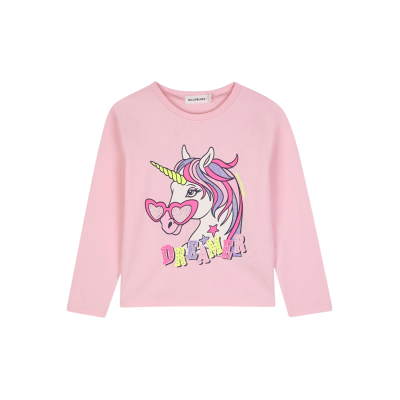 Billieblush para menina. U22384 Camiseta Dreamer rosa (3Y= 94cm), Casual, Algodão, Manga comprida, moda infantil Billieblush para menina. U22384 Camiseta Dreamer rosa (3Y= 94cm), Casual, Algodão, Manga comprida, moda infantil