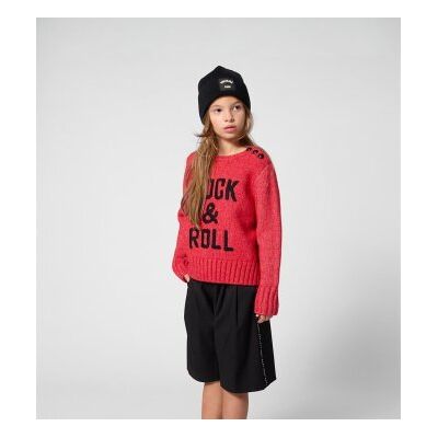 Zadig & Voltaire para menina. X60809 Jersey Rock vermelho (16Y= 162cm), Casual, Lã, Manga comprida, Borgonha, moda infantil Zadig & Voltaire para menina. X60809 Jersey Rock vermelho (16Y= 162cm), Casual, Lã, Manga comprida, Borgonha, moda infantil