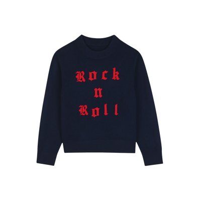 Zadig & Voltaire unisex para criança. X60865 Jersey Rock marinho (16Y= 174cm), Casual, Lã, Manga comprida, moda infantil Zadig & Voltaire unisex para criança. X60865 Jersey Rock marinho (16Y= 174cm), Casual, Lã, Manga comprida, moda infantil