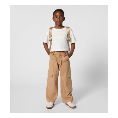 Michael Kors para menina. R30605 T-shirt branca com logótipo (14Y= 156cm), Branco, Casual, Algodão, Manga curta, moda infantil Michael Kors para menina. R30605 T-shirt branca com logótipo (14Y= 156cm), Branco, Casual, Algodão, Manga curta, moda infantil