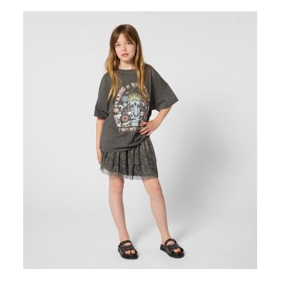 Zadig & Voltaire para menina. X60528 T-shirt M.C.grey (16Y= 176cm), Casual, Cinza, Algodão, Manga curta, moda infantil Zadig & Voltaire para menina. X60528 T-shirt M.C.grey (16Y= 176cm), Casual, Cinza, Algodão, Manga curta, moda infantil