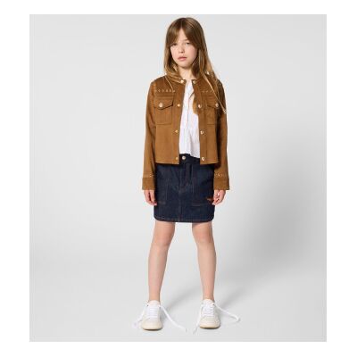 Zadig & Voltaire para menina. X60560 Casaco de camurça castanho (16Y= 176cm), Marrom, Casual, Efeito camurça, moda infantil Zadig & Voltaire para menina. X60560 Casaco de camurça castanho (16Y= 176cm), Marrom, Casual, Efeito camurça, moda infantil