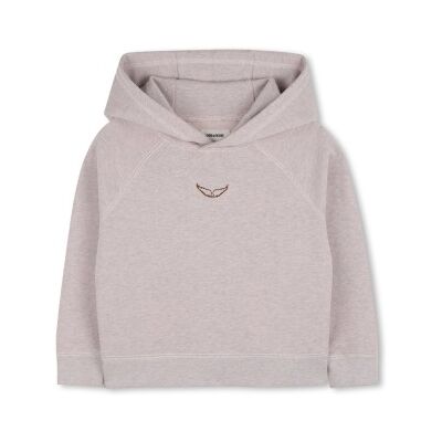 Zadig & Voltaire para menina. X60544 Casaco com capuz cinzento (10Y= 138cm), Casual, Cinza, Algodão, moda infantil Zadig & Voltaire para menina. X60544 Casaco com capuz cinzento (10Y= 138cm), Casual, Cinza, Algodão, moda infantil