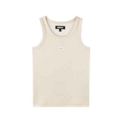 DKNY unisex para criança. D62286 Camisola de alças amarela (14Y= 156cm), Casual, Amarelo, Poliamida, Sem mangas / correias, moda infantil DKNY unisex para criança. D62286 Camisola de alças amarela (14Y= 156cm), Casual, Amarelo, Poliamida, Sem mangas / correias, moda infantil