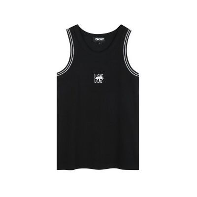 DKNY para menina. D62263 Camisola interior preta (4Y= 102cm), Preto, Casual, Algodão, Sem mangas / correias, moda infantil DKNY para menina. D62263 Camisola interior preta (4Y= 102cm), Preto, Casual, Algodão, Sem mangas / correias, moda infantil