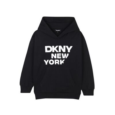 DKNY unisex para criança. D62248 Sweatshirt com impressão do logótipo em preto (4Y= 102cm), Casual, Algodão, moda infantil DKNY unisex para criança. D62248 Sweatshirt com impressão do logótipo em preto (4Y= 102cm), Casual, Algodão, moda infantil
