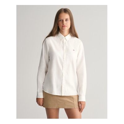 Gant unisex para criança. 930470 Camisa Oxford Shield Teens branca (13/14años= 158/164cm), Branco, Casual, Algodão, Clássico, Manga comprida Gant unisex para criança. 930470 Camisa Oxford Shield Teens branca (13/14años= 158/164cm), Branco, Casual, Algodão, Clássico, Manga comprida