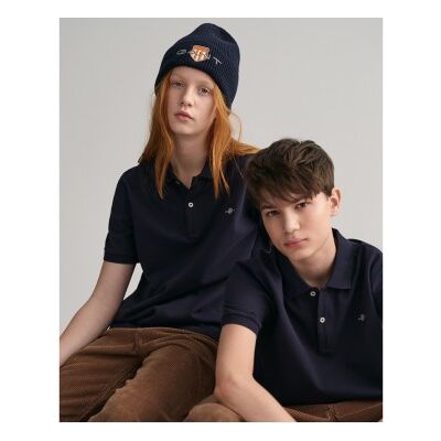 Gant unisex para criança. 902553 Pólo Shield Teens em piqué azul-marinho (13/14años= 158/164cm), Casual, Algodão, Clássico, Manga curta, mod Gant unisex para criança. 902553 Pólo Shield Teens em piqué azul-marinho (13/14años= 158/164cm), Casual, Algodão, Clássico, Manga curta, mod