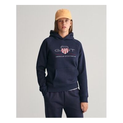 Gant unisex para criança. 906884 Casaco com capuz Archive Shield azul-marinho (9/10años= 134/140cm), Casual, Algodão, Manga comprida, moda i Gant unisex para criança. 906884 Casaco com capuz Archive Shield azul-marinho (9/10años= 134/140cm), Casual, Algodão, Manga comprida, moda i