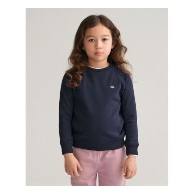 Gant unisex para criança. 806780 Camisola com escudo da Marinha (3/4años= 98/104cm), Casual, Algodão, Marinho, moda infantil Gant unisex para criança. 806780 Camisola com escudo da Marinha (3/4años= 98/104cm), Casual, Algodão, Marinho, moda infantil