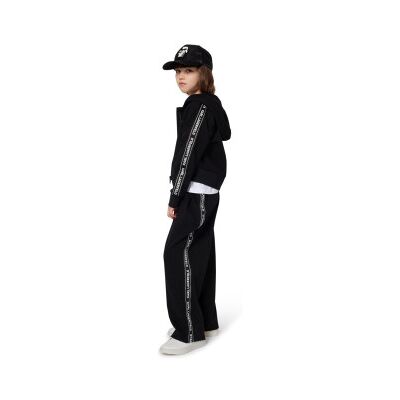 Karl Lagerfeld para menina. Z30609 Casaco com capuz preto (14Y= 162cm), Casual, Algodão, moda infantil Karl Lagerfeld para menina. Z30609 Casaco com capuz preto (14Y= 162cm), Casual, Algodão, moda infantil