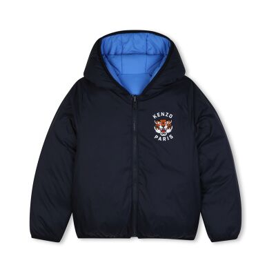 Kenzo Kids unisex para criança. K62047 Casaco Reversível azul (14Y= 156cm), Casual, Poliamida, Marinho, moda infantil Kenzo Kids unisex para criança. K62047 Casaco Reversível azul (14Y= 156cm), Casual, Poliamida, Marinho, moda infantil