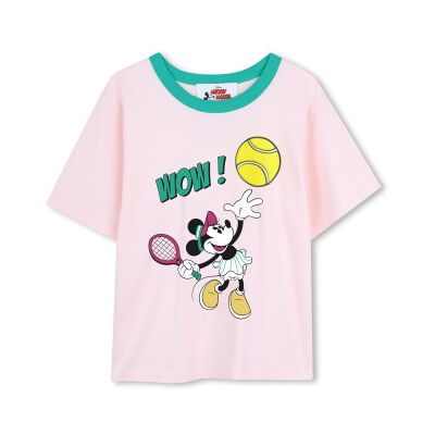Marc Jacobs para menina. W60743 T-shirt Disney cor-de-rosa (5Y= 108cm), Casual, Algodão, Manga curta, moda infantil Marc Jacobs para menina. W60743 T-shirt Disney cor-de-rosa (5Y= 108cm), Casual, Algodão, Manga curta, moda infantil