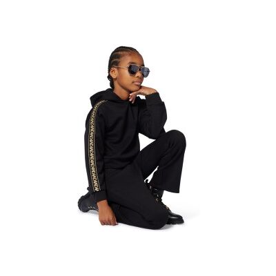 Michael Kors para menina. R30478 Sweatshirt MK preta (10Y= 138cm), Preto, Casual, Algodão, moda infantil Michael Kors para menina. R30478 Sweatshirt MK preta (10Y= 138cm), Preto, Casual, Algodão, moda infantil