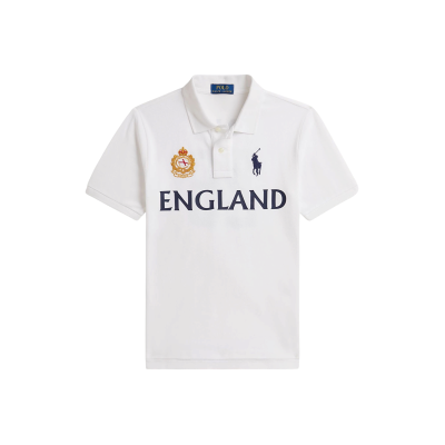 Polo Ralph Lauren para menino. 323B23443001 Pólo inglês em piqué de algodão branco ((M) 8/9años= 140/149cm), Casual, Manga curta, moda infan Polo Ralph Lauren para menino. 323B23443001 Pólo inglês em piqué de algodão branco ((M) 8/9años= 140/149cm), Casual, Manga curta, moda infan