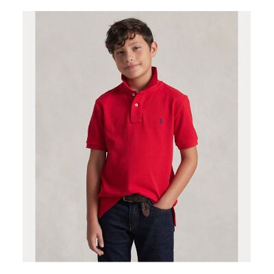 Polo Ralph Lauren para menino. 323603252009 Pólo em piqué de algodão vermelho ((M) 8/9años= 140/149cm), Casual, Manga curta, moda infantil Polo Ralph Lauren para menino. 323603252009 Pólo em piqué de algodão vermelho ((M) 8/9años= 140/149cm), Casual, Manga curta, moda infantil