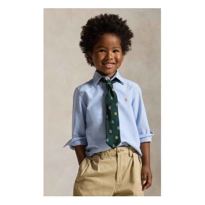Polo Ralph Lauren para menino. 322677133002 Camisa Oxford azul icónica (1.5años= 88/93), Algodão, Clássico, Manga comprida, moda infantil Polo Ralph Lauren para menino. 322677133002 Camisa Oxford azul icónica (1.5años= 88/93), Algodão, Clássico, Manga comprida, moda infantil
