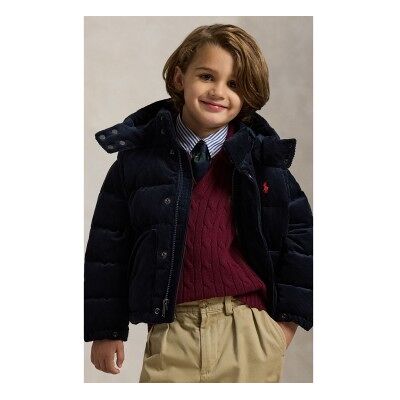 Polo Ralph Lauren para menino. 322979092001 Casaco conversível de penas e veludo cotelê azul-marinho (1.5años= 88/93), Casual, Algodão, moda Polo Ralph Lauren para menino. 322979092001 Casaco conversível de penas e veludo cotelê azul-marinho (1.5años= 88/93), Casual, Algodão, moda