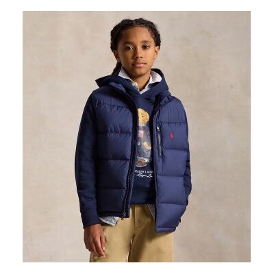 Polo Ralph Lauren para menino. 323969863002 Casaco de penas Gorham azul-marinho ((S) 6/7años= 136/138cm), Casual, Poliéster, moda infantil Polo Ralph Lauren para menino. 323969863002 Casaco de penas Gorham azul-marinho ((S) 6/7años= 136/138cm), Casual, Poliéster, moda infantil