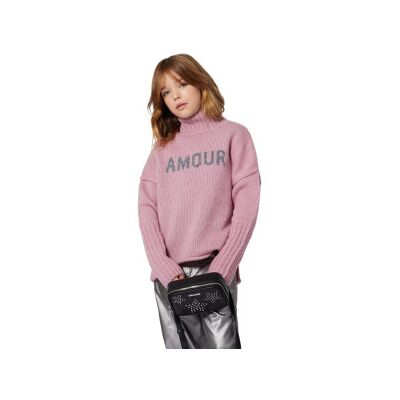 Zadig & Voltaire para menina. X60429 Camisola Amour cor-de-rosa (12Y= 150cm), Casual, Algodão, moda infantil Zadig & Voltaire para menina. X60429 Camisola Amour cor-de-rosa (12Y= 150cm), Casual, Algodão, moda infantil