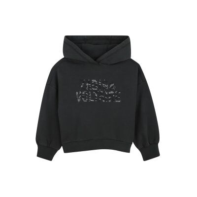 Zadig & Voltaire para menina. X60801 Moletom Com Capuz preto (12Y= 150cm), Casual, Manga comprida, Algodão orgânico, moda infantil Zadig & Voltaire para menina. X60801 Moletom Com Capuz preto (12Y= 150cm), Casual, Manga comprida, Algodão orgânico, moda infantil