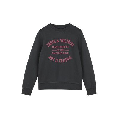Zadig & Voltaire unisex para criança. X60867 Moletom Rive Droite preto (16Y= 174cm), Casual, Manga comprida, Algodão orgânico, moda infantil Zadig & Voltaire unisex para criança. X60867 Moletom Rive Droite preto (16Y= 174cm), Casual, Manga comprida, Algodão orgânico, moda infantil
