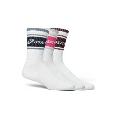 Asics unisex. 3033C295 Pack 3 Meias Logo Crew branco (S), Homewear, Esportivo, Algodão Asics unisex. 3033C295 Pack 3 Meias Logo Crew branco (S), Homewear, Esportivo, Algodão