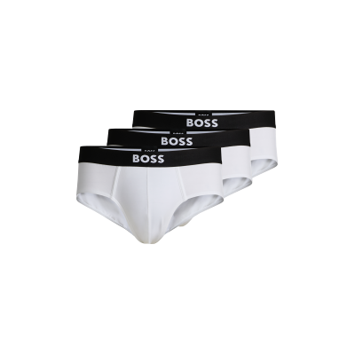 BOSS para homem. 50546561 Set 3 Slips Logo na cintura branco (S), Homewear, Algodão BOSS para homem. 50546561 Set 3 Slips Logo na cintura branco (S), Homewear, Algodão