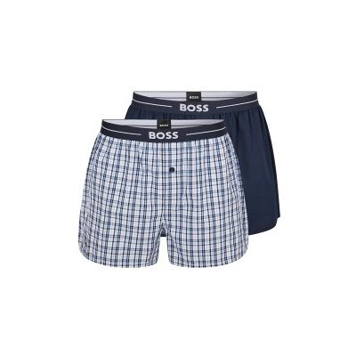 BOSS para homem. 50480056 Pack 2 NOS EW 2P boxer shorts azul marinho, marinha (L), Homewear, Algodão BOSS para homem. 50480056 Pack 2 NOS EW 2P boxer shorts azul marinho, marinha (L), Homewear, Algodão