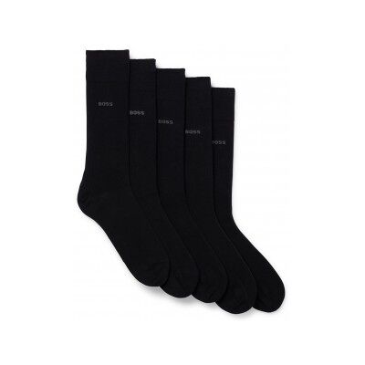 BOSS para homem. 50478221 Conjunto de 5 pares de Uni Socks preto (43-46), Homewear, Algodão BOSS para homem. 50478221 Conjunto de 5 pares de Uni Socks preto (43-46), Homewear, Algodão