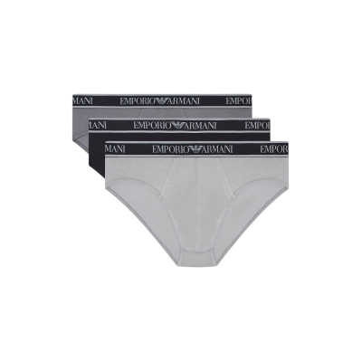 Emporio Armani para homem. EM000258_AF20669 Conjunto 3 Cuecas Core Logobanda preto, cinzento (L), Homewear, Cinza, Algodão Emporio Armani para homem. EM000258_AF20669 Conjunto 3 Cuecas Core Logobanda preto, cinzento (L), Homewear, Cinza, Algodão