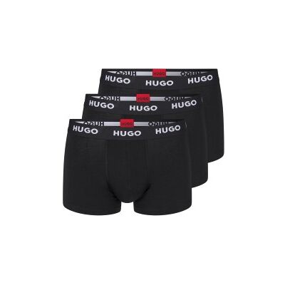 HUGO para homem. 50469786 3 Pacote de 3 calções de boxer stretch preto com o logótipo Stretch (XL), Homewear, Algodão HUGO para homem. 50469786 3 Pacote de 3 calções de boxer stretch preto com o logótipo Stretch (XL), Homewear, Algodão