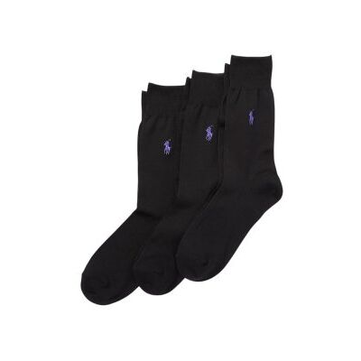 Polo Ralph Lauren para homem. 449653635005 Conjunto de Três pares de meias extralongas preto (43-46), Homewear, Algodão Polo Ralph Lauren para homem. 449653635005 Conjunto de Três pares de meias extralongas preto (43-46), Homewear, Algodão