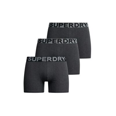 Superdry para homem. M3110452C Pack de 3 boxers Design cinzento (S), Homewear, Cinza, Algodão Superdry para homem. M3110452C Pack de 3 boxers Design cinzento (S), Homewear, Cinza, Algodão