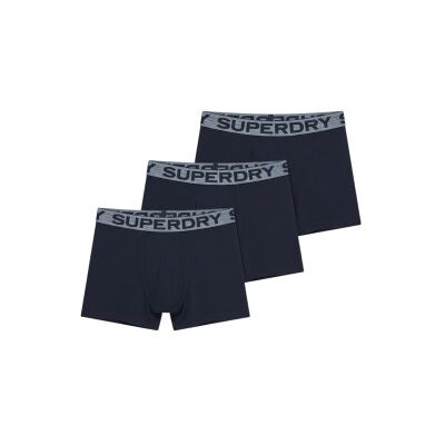 Superdry para homem. M3110452C Conjunto 3 Boxers Triple navy (L), Homewear, Algodão, Marinho Superdry para homem. M3110452C Conjunto 3 Boxers Triple navy (L), Homewear, Algodão, Marinho