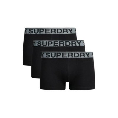 Superdry para homem. M3110450A Conjunto 3 boxers lisos preto (S), Homewear, Algodão Superdry para homem. M3110450A Conjunto 3 boxers lisos preto (S), Homewear, Algodão