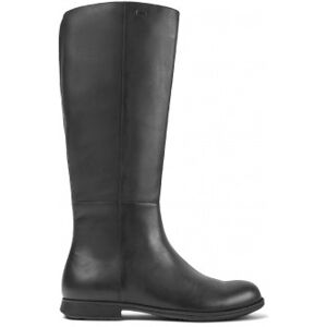 Camper para mulher. K400451-001 Botas de couro Mil preto (37), 1 a 3cm, Zíper, Casual Camper para mulher. K400451-001 Botas de couro Mil preto (37), 1 a 3cm, Zíper, Casual