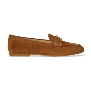 Lauren Ralph Lauren para mulher. 802946809014 Mocassins Averi III de camurça castanha (36), Couro, Marrom, Plano, Nenhum, Casual, Clássico Lauren Ralph Lauren para mulher. 802946809014 Mocassins Averi III de camurça castanha (36), Couro, Marrom, Plano, Nenhum, Casual, Clássico