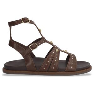Alpe para mulher. 558017 Sandálias Isabella em pele castanha (40), Couro, Marrom, Plano, Fivela, Casual Alpe para mulher. 558017 Sandálias Isabella em pele castanha (40), Couro, Marrom, Plano, Fivela, Casual