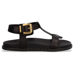 Alpe para mulher. 557617 Sandálias de couro Isabella preto (41), Plano, Fivela, Casual Alpe para mulher. 557617 Sandálias de couro Isabella preto (41), Plano, Fivela, Casual