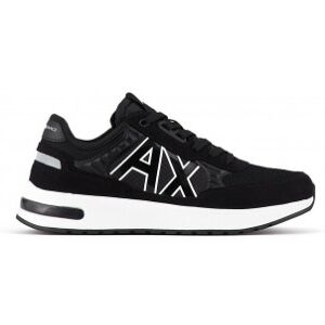 A X Armani Exchange para homem. XUX090XV27600002 Ténis Dusseldorf preto (41), Plano, Cordão, Casual A X Armani Exchange para homem. XUX090XV27600002 Ténis Dusseldorf preto (41), Plano, Cordão, Casual