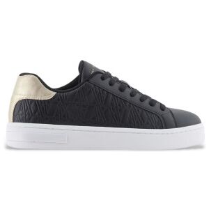 A X Armani Exchange para mulher. XDX165XV891T780 Sapatilhas com logótipo preto (40.5), Plano, Cordão, Casual A X Armani Exchange para mulher. XDX165XV891T780 Sapatilhas com logótipo preto (40.5), Plano, Cordão, Casual